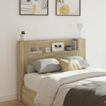 Hodegavlskap Med Led Med Hylle Sonoma 140 X 16,5 X 103,5 Cm