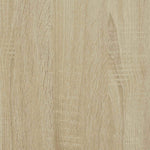 Hodegavlskap Med Led Med Hylle Sonoma 140 X 16,5 X 103,5 Cm