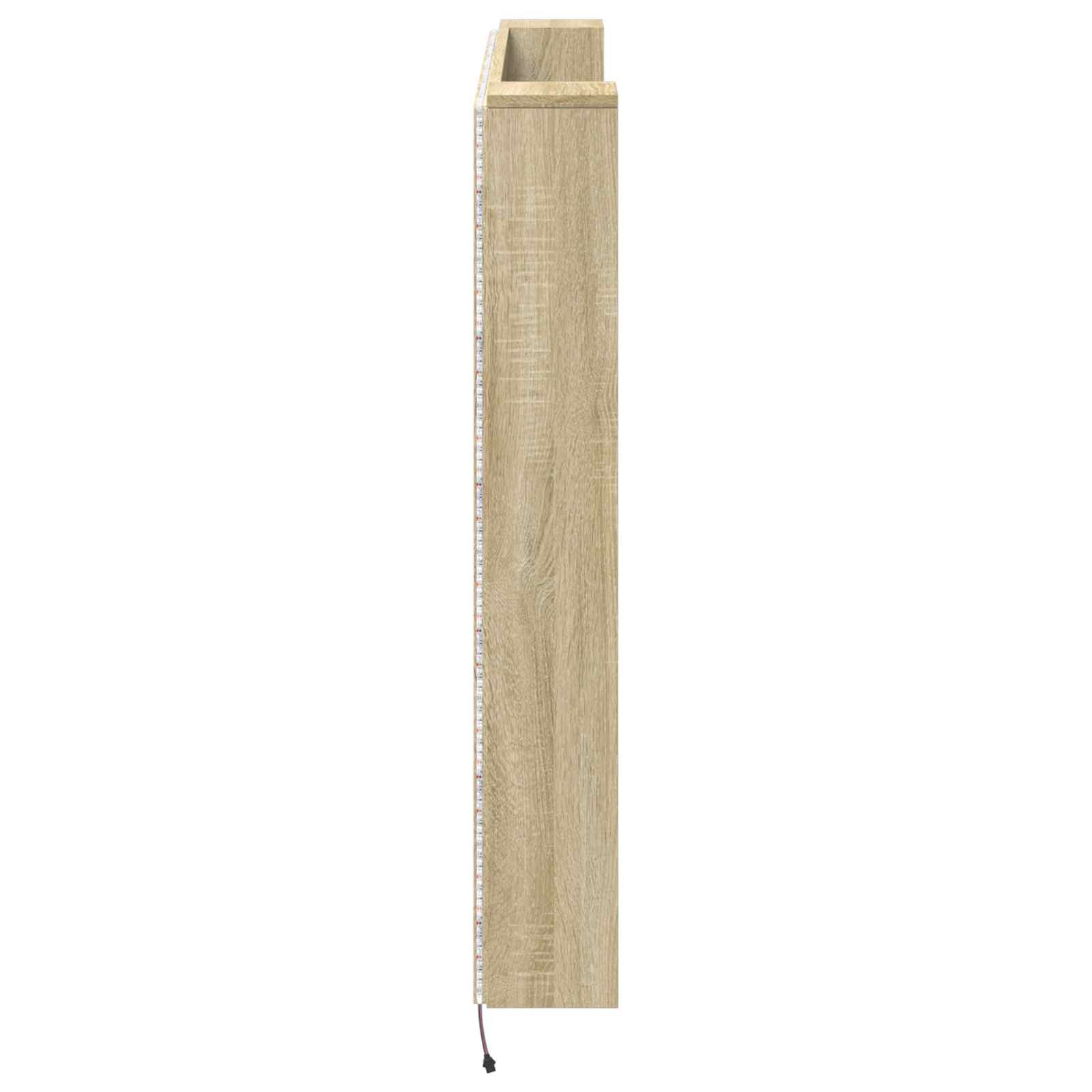Hodegavlskap Med Led Med Hylle Sonoma 140 X 16,5 X 103,5 Cm