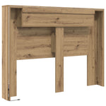 Hodegavlskap Med Led Artisan Eik 140 X 16,5 X 103,5 Cm