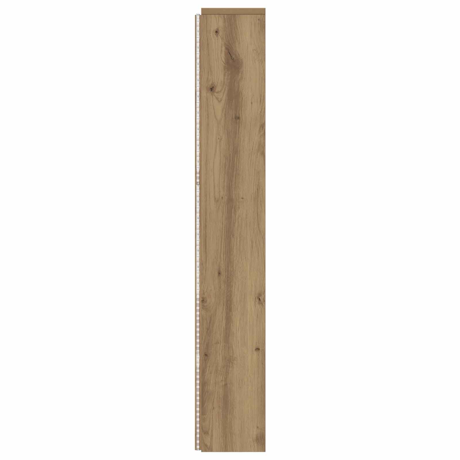 Hodegavlskap Med Led Artisan Eik 140 X 16,5 X 103,5 Cm