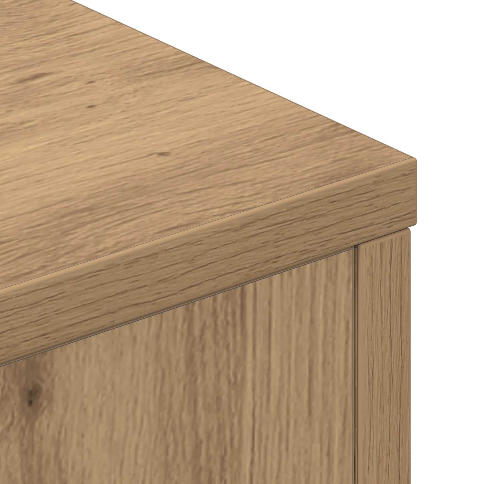 Hodegavlskap Med Led Artisan Eik 160 X 16,5 X 103,5 Cm