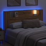 Hodegavlskap Med Led Artisan Eik 160 X 16,5 X 103,5 Cm