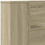 Hodegavlskap Med Led Med Hylle Sonoma 180 X 16,5 X 103,5 Cm