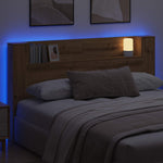 Hodegavlskap Med Led Kunstnerisk Eik 180 X 16,5 X 103,5 Cm