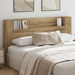 Hodegavlskap Med Led Kunstnerisk Eik 180 X 16,5 X 103,5 Cm