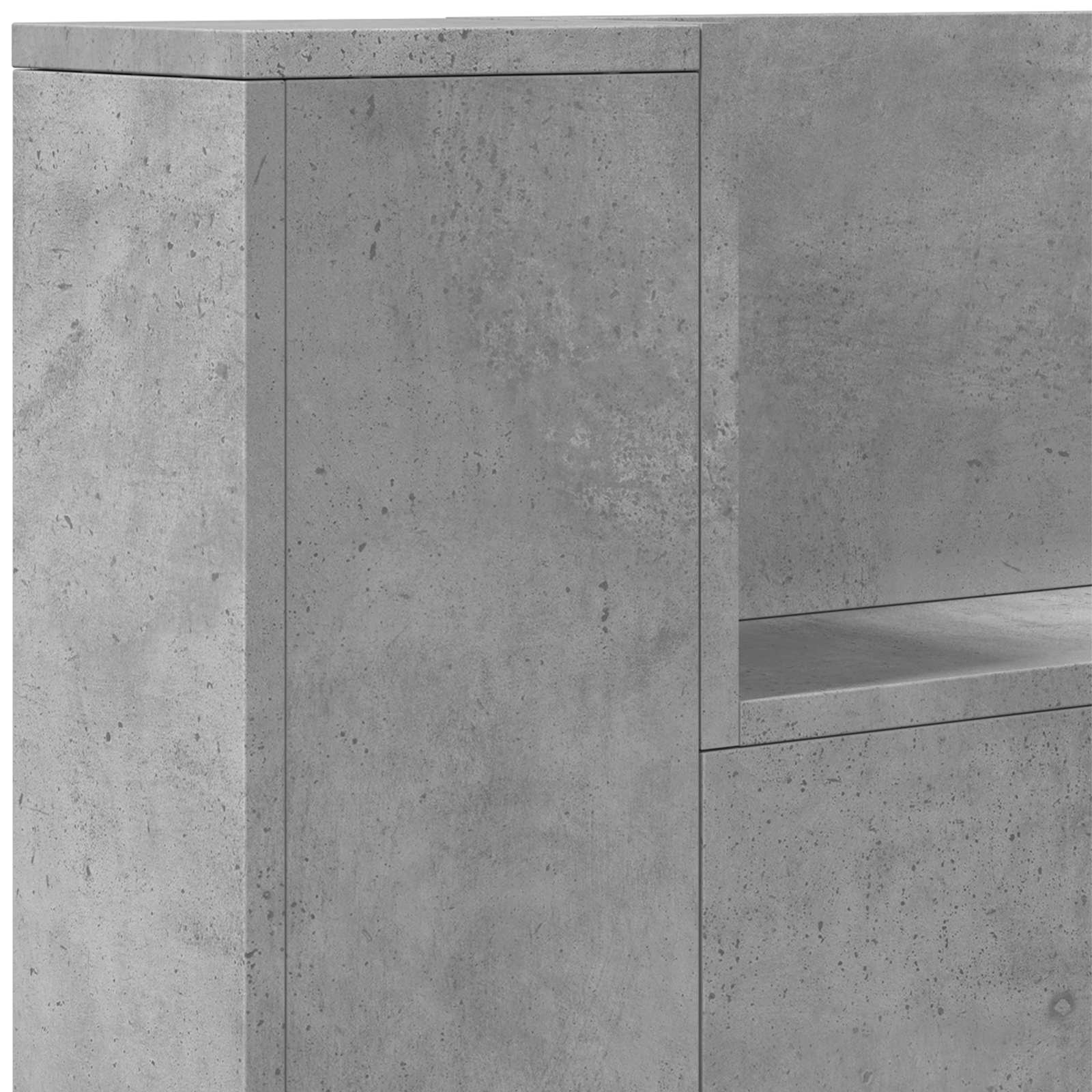 Hodegavlskap Med Led Med Hylle Betong 180 X 16,5 X 103,5 Cm