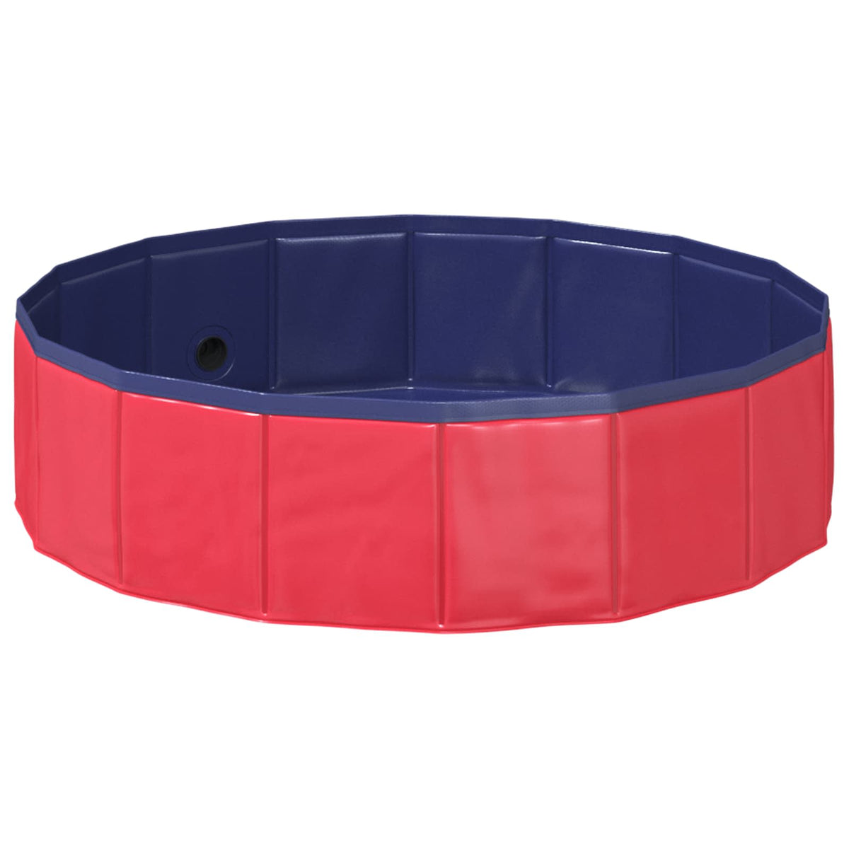 Sammenleggbar Hundebasseng Rød 80 X 80 X 12 Cm Pvc