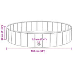 Sammenleggbar Hundebasseng Rød Og Blå Ø 160 X 30 Cm Pvc