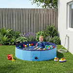Sammenleggbar Hundebasseng Blå 80 X 80 X 12 Cm Pvc