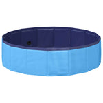 Sammenleggbar Hundebasseng Blå 80 X 80 X 12 Cm Pvc