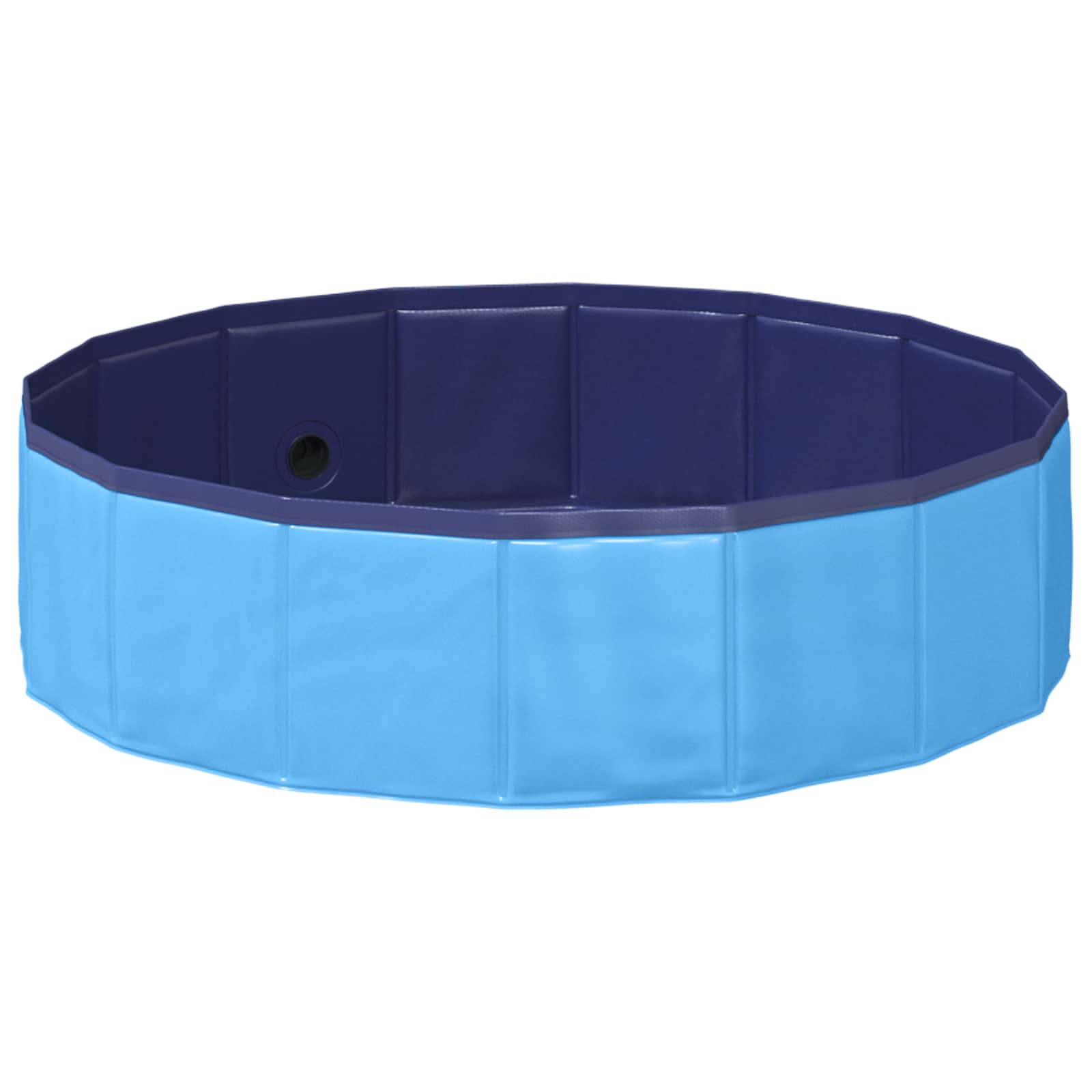 Sammenleggbar Hundebasseng Blå 80 X 80 X 12 Cm Pvc