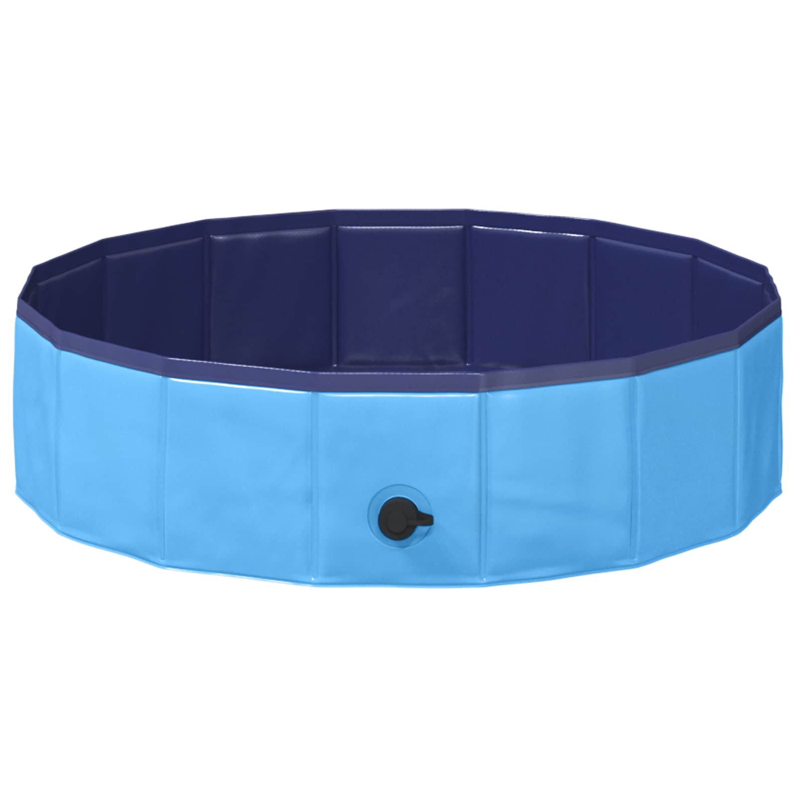 Sammenleggbar Hundebasseng Blå 80 X 80 X 12 Cm Pvc