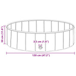 Sammenleggbar Hundebasseng Blå 120 X 120 X 30 Cm Pvc