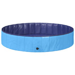 Sammenleggbar Hundebasseng Blå 160 X 160 X 30 Cm Pvc
