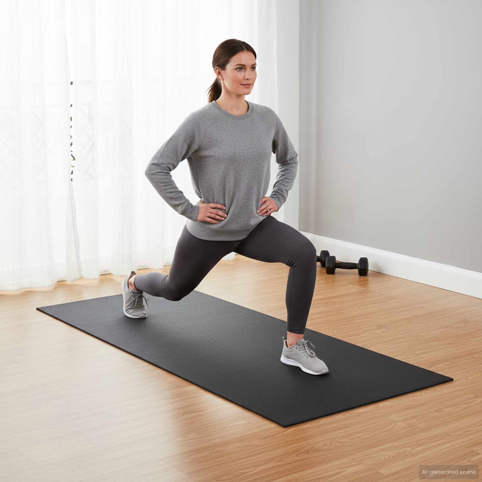 Sportsbeskyttelsesmatte Svart 120 X 60 X 0,6 Cm