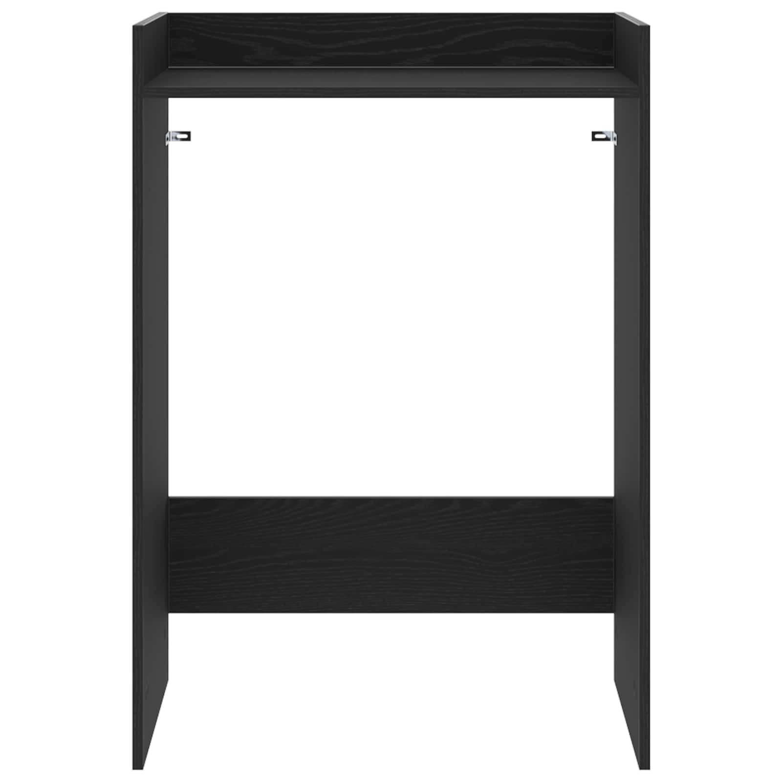 Vaskemaskin Skap Svart Eik 67,5 X 48 X 97 Cm Konstruert Tre