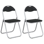 Sammenleggbart Stol 2 Pcs Svart Og Grå 48 X 43,5 X 81 Cm