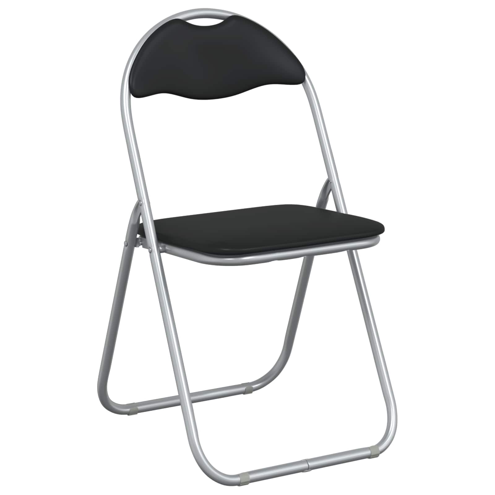 Sammenleggbart Stol 2 Pcs Svart Og Grå 48 X 43,5 X 81 Cm