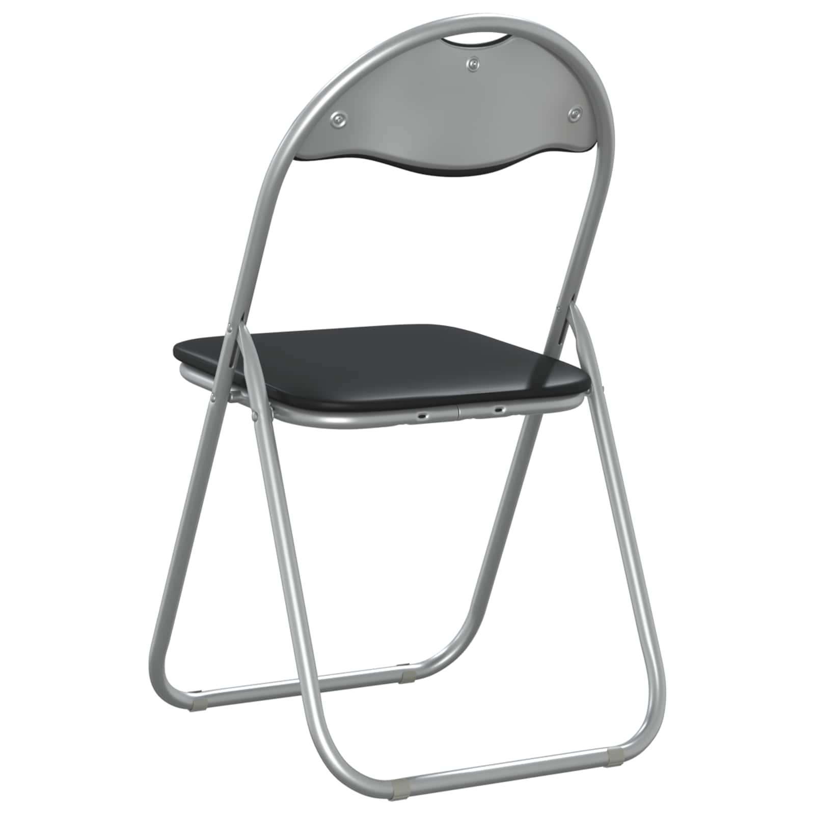 Sammenleggbart Stol 2 Pcs Svart Og Grå 48 X 43,5 X 81 Cm