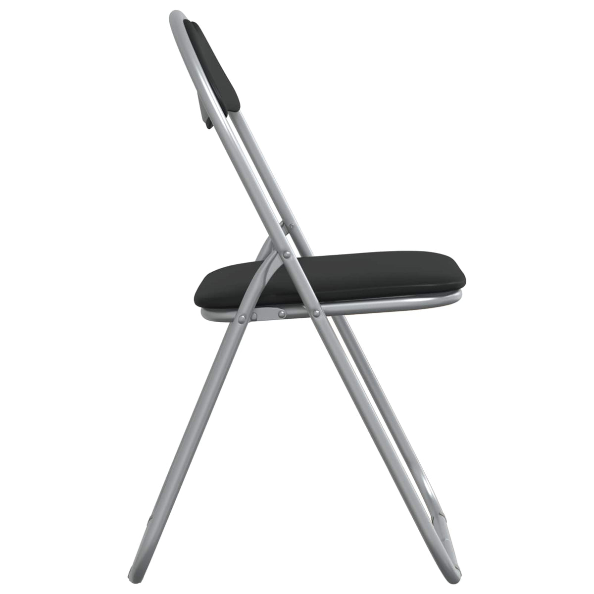 Sammenleggbart Stol 2 Pcs Svart Og Grå 48 X 43,5 X 81 Cm
