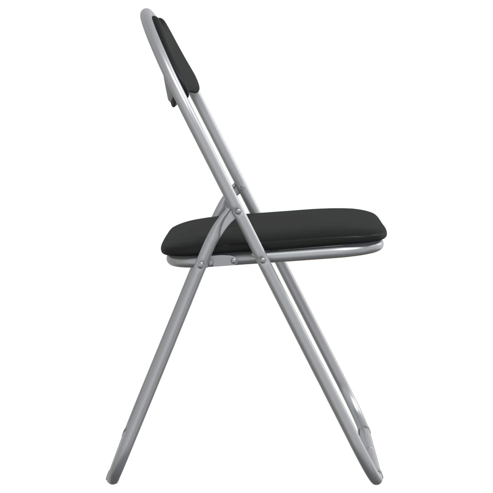Sammenleggbart Stol 2 Pcs Svart Og Grå 48 X 43,5 X 81 Cm