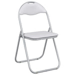 Sammenleggbart Stol 2 Pcs Hvit Og Grå 48 X 43,5 X 81 Cm