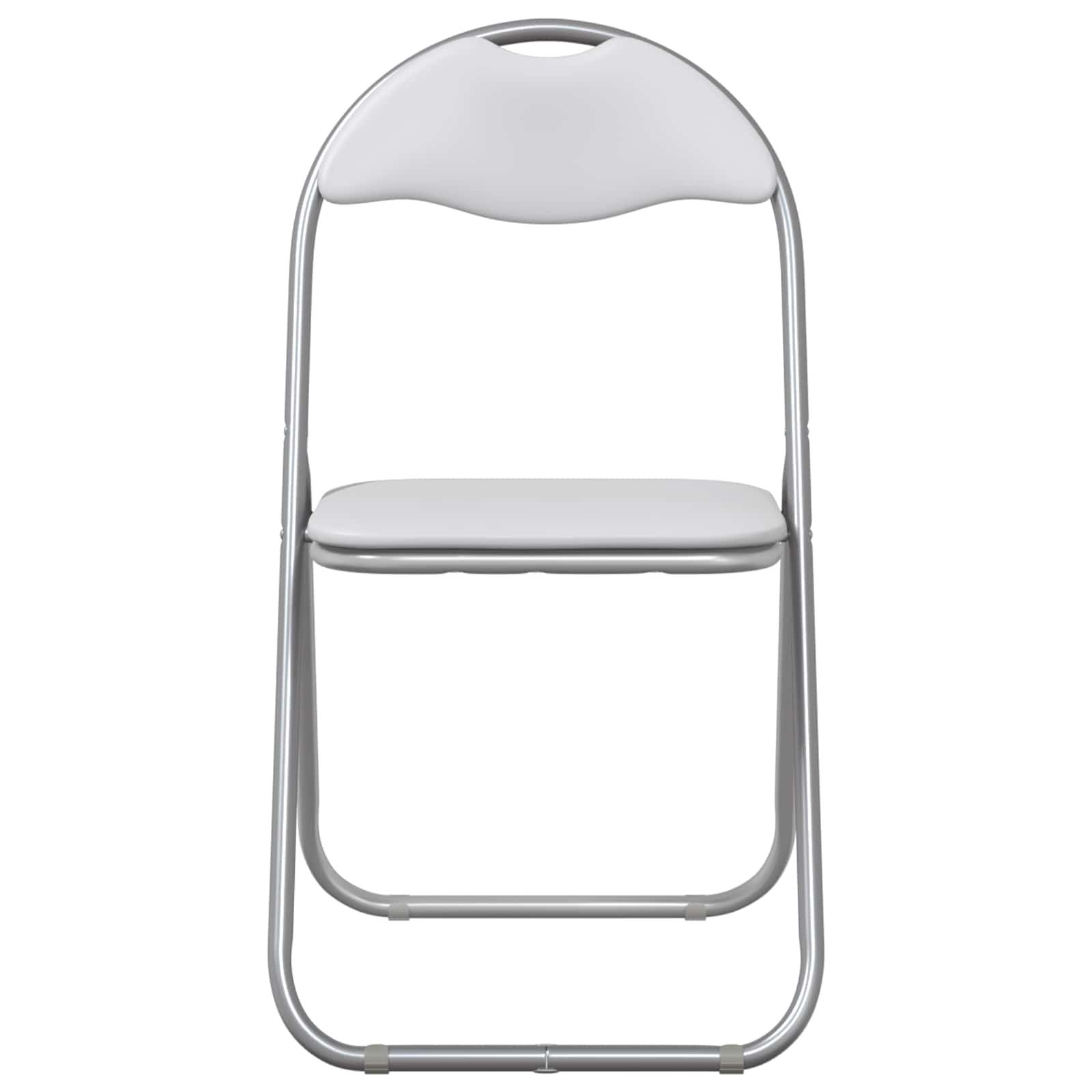 Sammenleggbart Stol 2 Pcs Hvit Og Grå 48 X 43,5 X 81 Cm