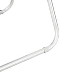 Sammenleggbart Stol 2 Pcs Hvit 48 X 43,5 X 81 Cm Kunstlær