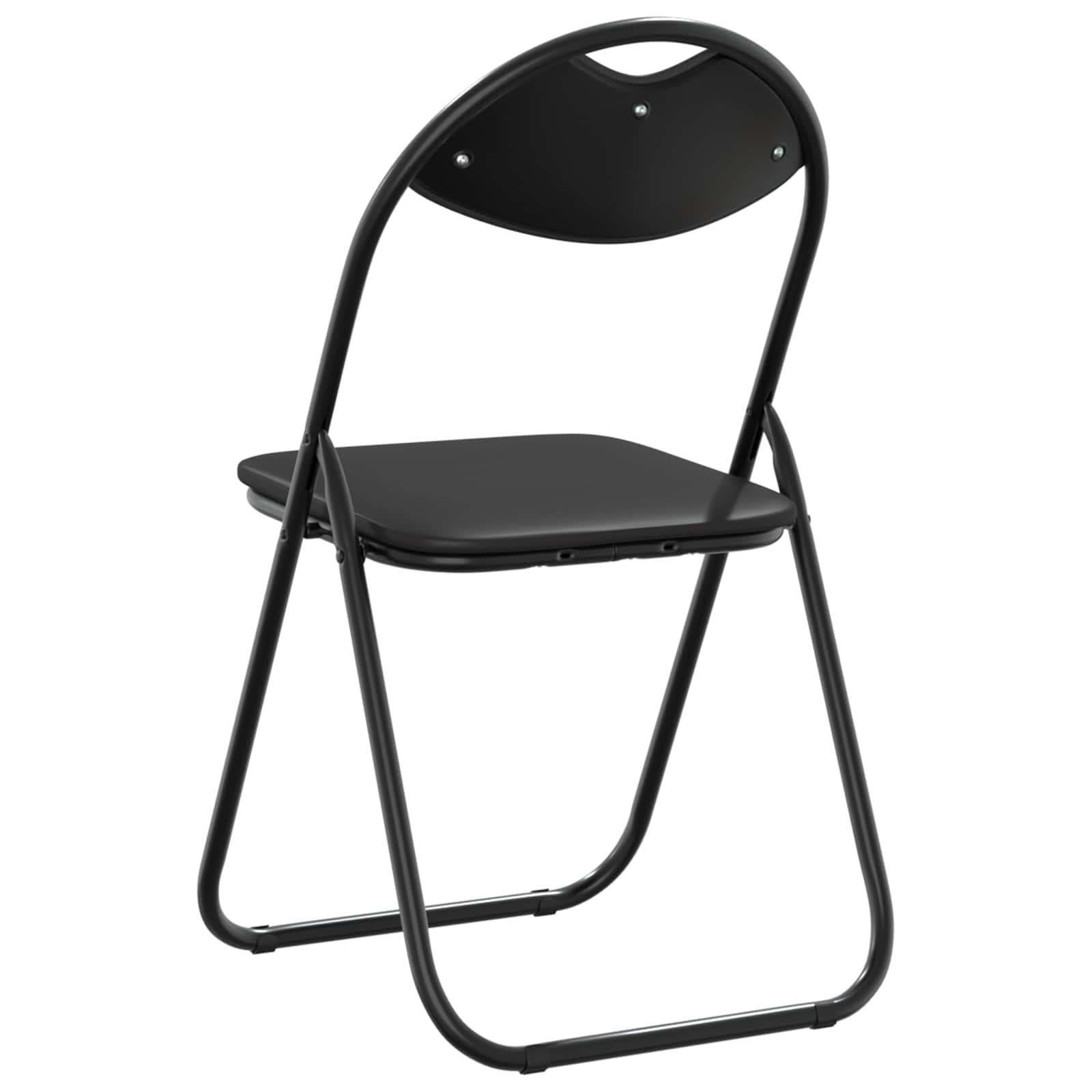 Sammenleggbart Stol 2 Pcs Svart 48 X 43,5 X 81 Cm Kunstlær