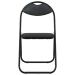 Sammenleggbart Stol 2 Pcs Svart 48 X 43,5 X 81 Cm Kunstlær