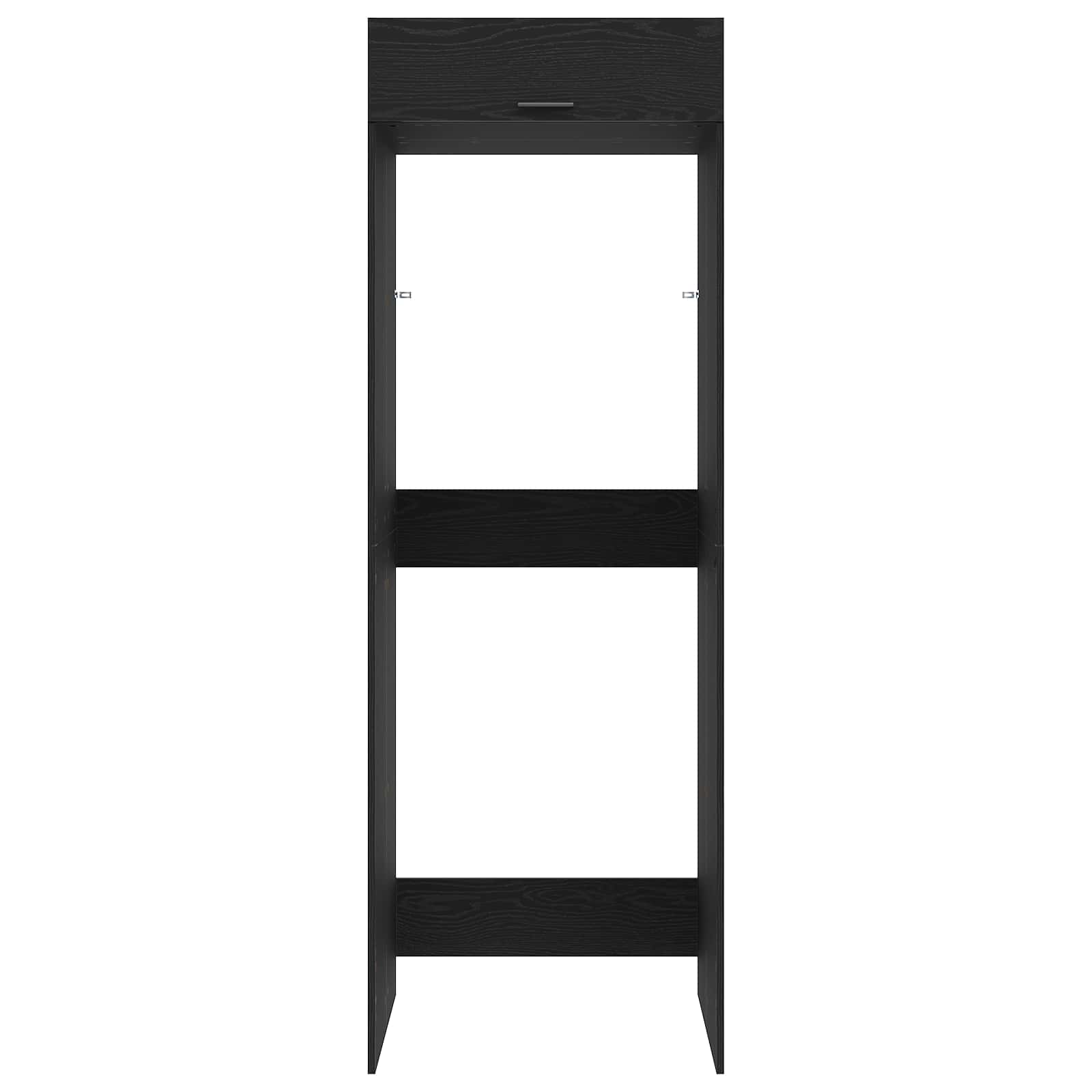 Vaskemaskin Skap Svart Eik 67,5 X 68 X 200 Cm Konstruert Tre