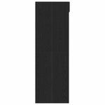 Vaskemaskin Skap Svart Eik 67,5 X 68 X 200 Cm Konstruert Tre