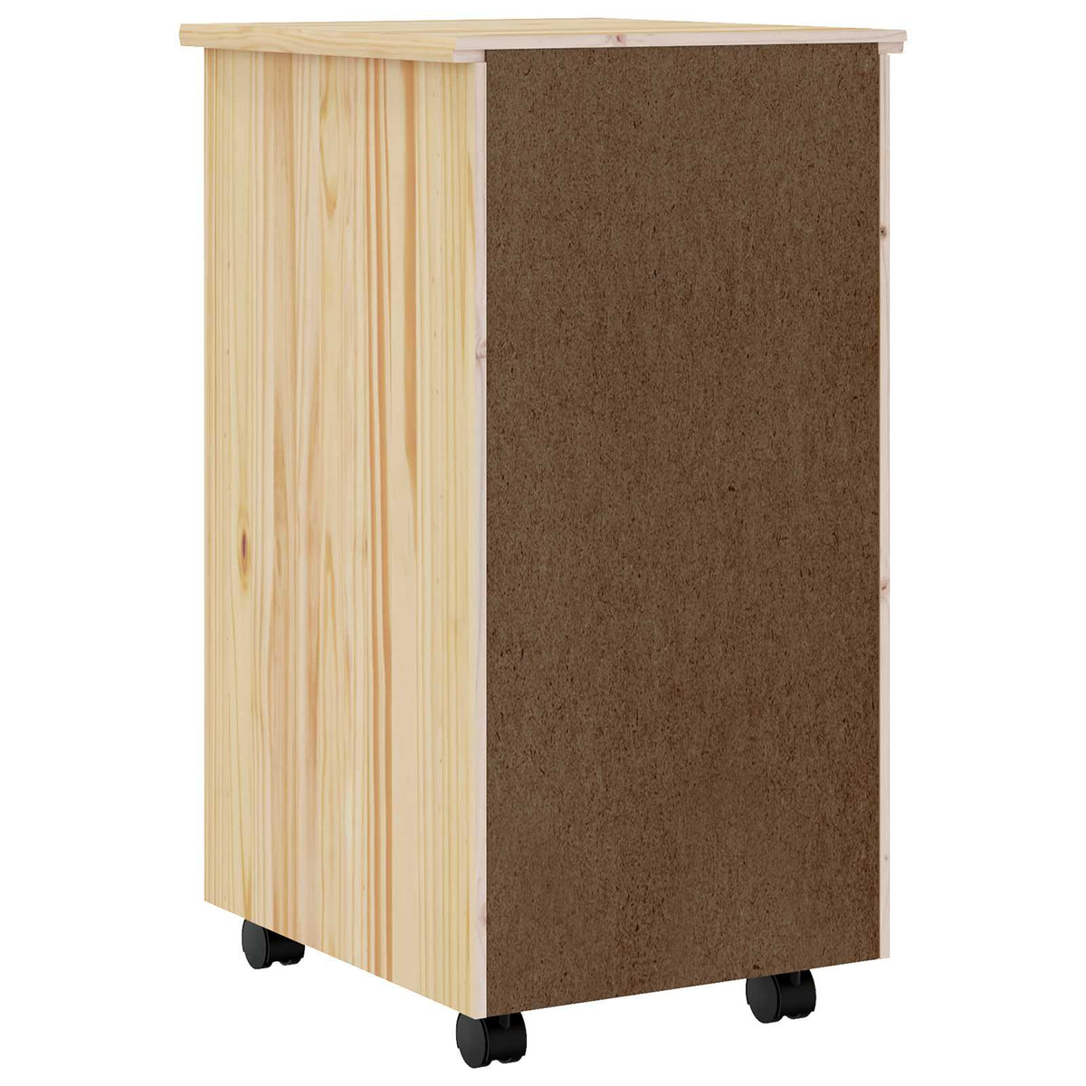 Rullende Skap Med Skuffer Moss Klar Lakk 34 X 39 X 65,5 Cm