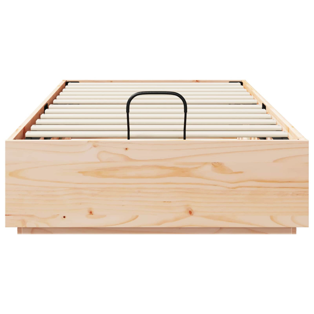 Ottoman Sengeramme Med Lagring Naturlig 80 X 200 Cm Massiv Furu