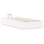 Ottoman Sengeramme Med Lagring Hvit 80 X 200 Cm Massiv Furu
