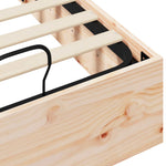 Ottoman Seng Ramme Med Oppbevaring 2 Pcs Naturlig 70 X 190 Cm