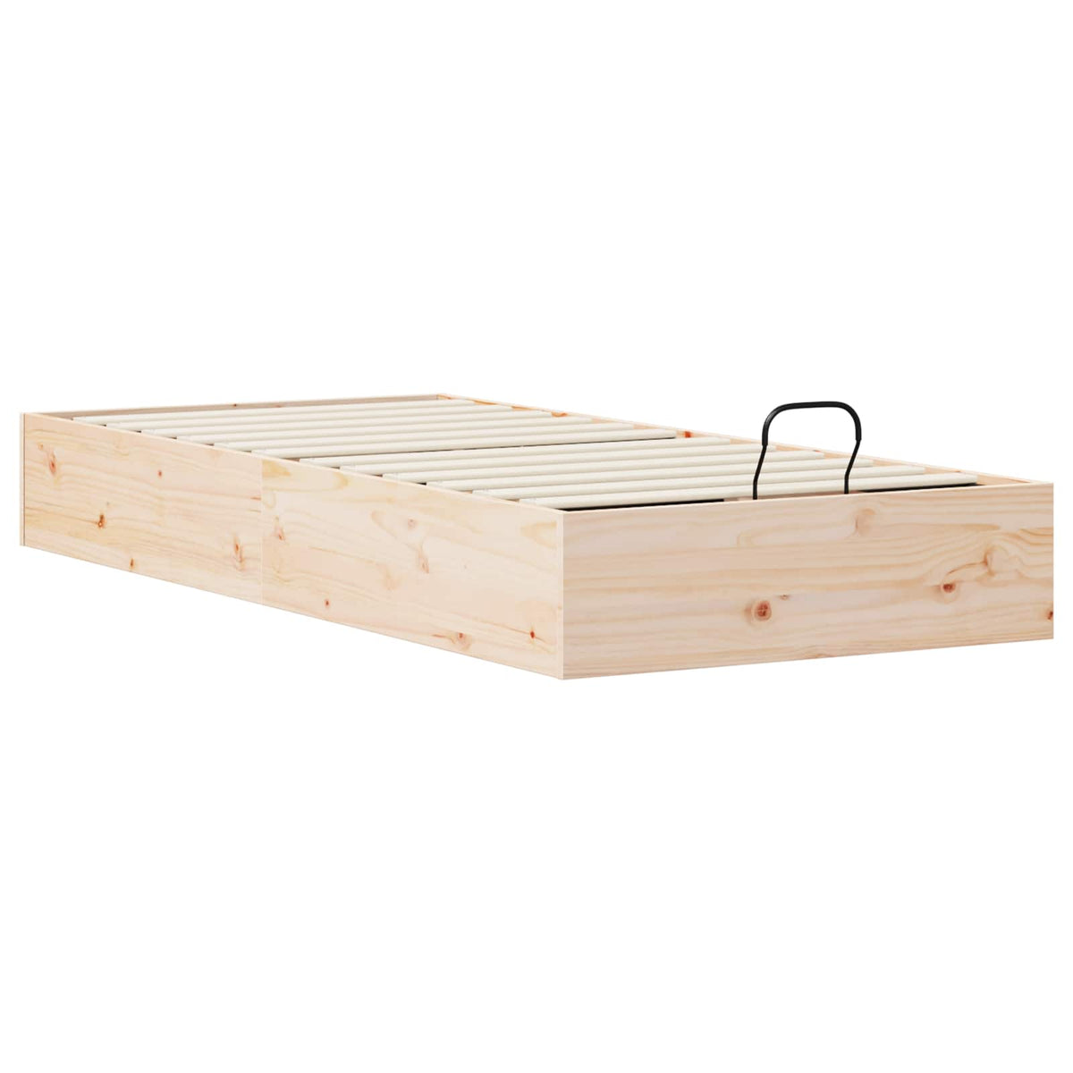Ottoman Seng Ramme Med Oppbevaring 2 Pcs Naturlig 70 X 190 Cm