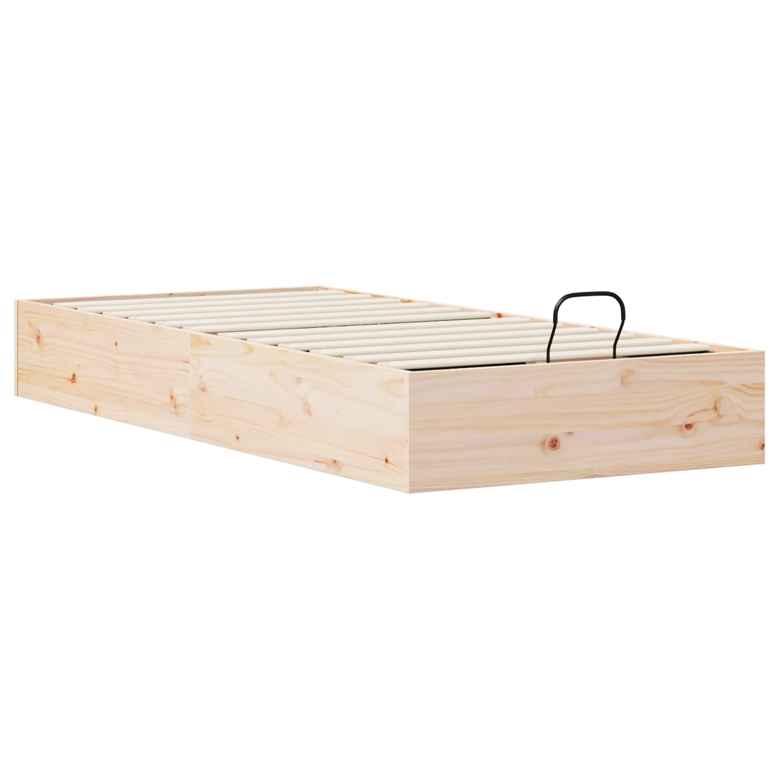 Ottoman Seng Ramme Med Oppbevaring 2 Pcs Naturlig 70 X 190 Cm