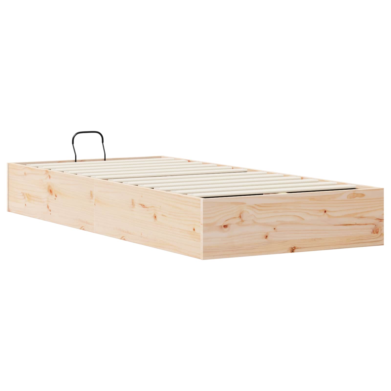 Ottoman Seng Ramme Med Oppbevaring 2 Pcs Naturlig 70 X 190 Cm