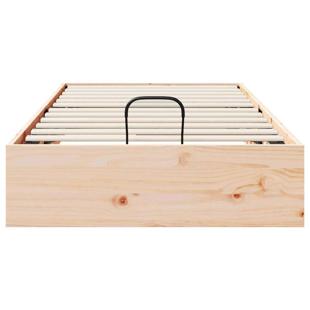 Ottoman Seng Ramme Med Oppbevaring 2 Pcs Naturlig 70 X 190 Cm