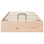 Ottoman Seng Ramme Med Oppbevaring 2 Pcs Naturlig 70 X 190 Cm