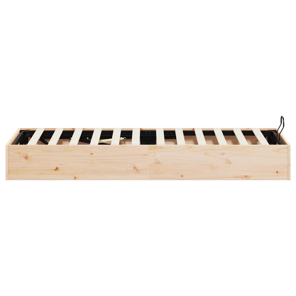 Ottoman Seng Ramme Med Oppbevaring 2 Pcs Naturlig 70 X 190 Cm