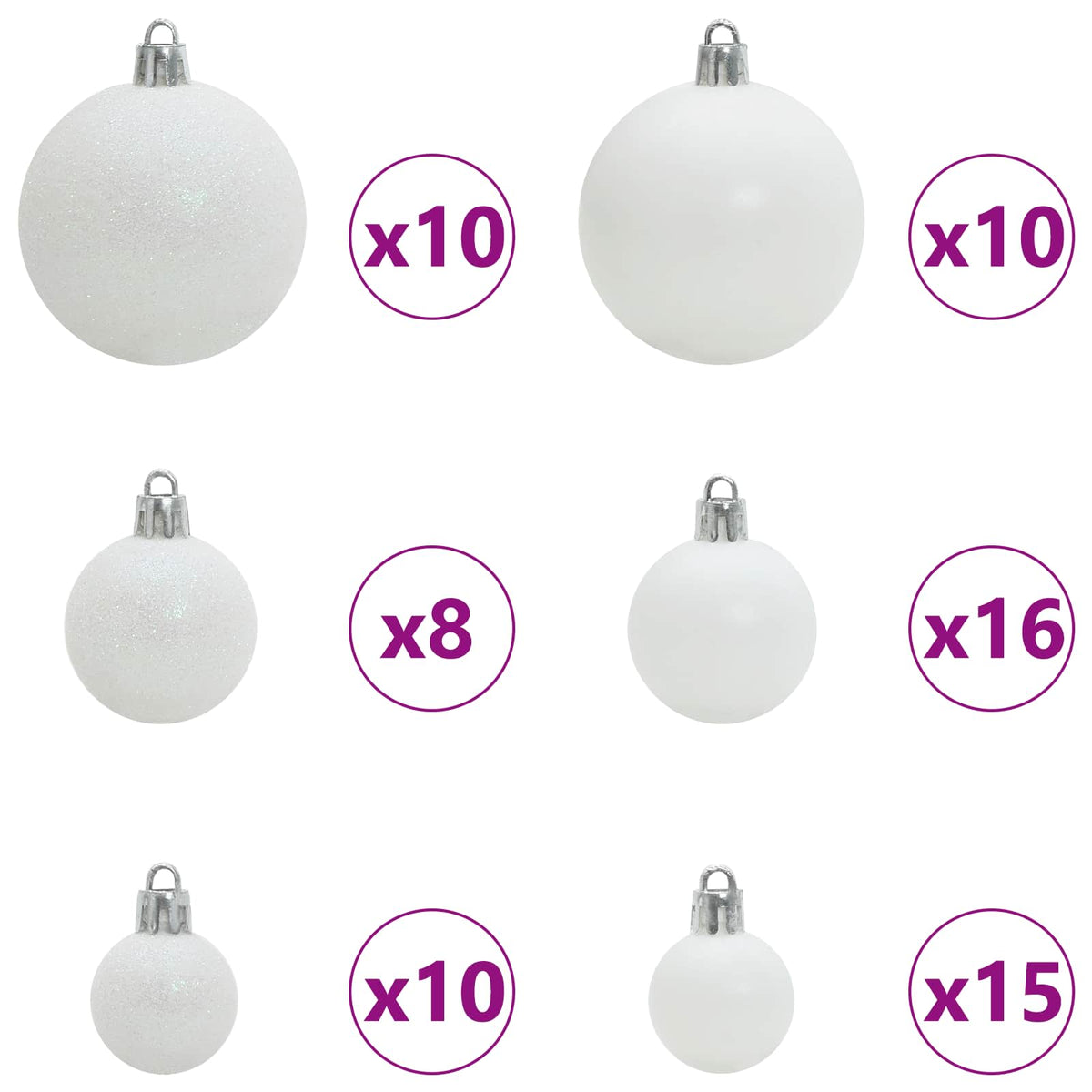 Kunstig Sammensatt Juletre Med 300 Led Hvit 240 Cm Pvc Og Stål