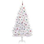 Kunstig Sammensatt Juletre Med 300 Led Hvit 240 Cm Pvc Og Stål