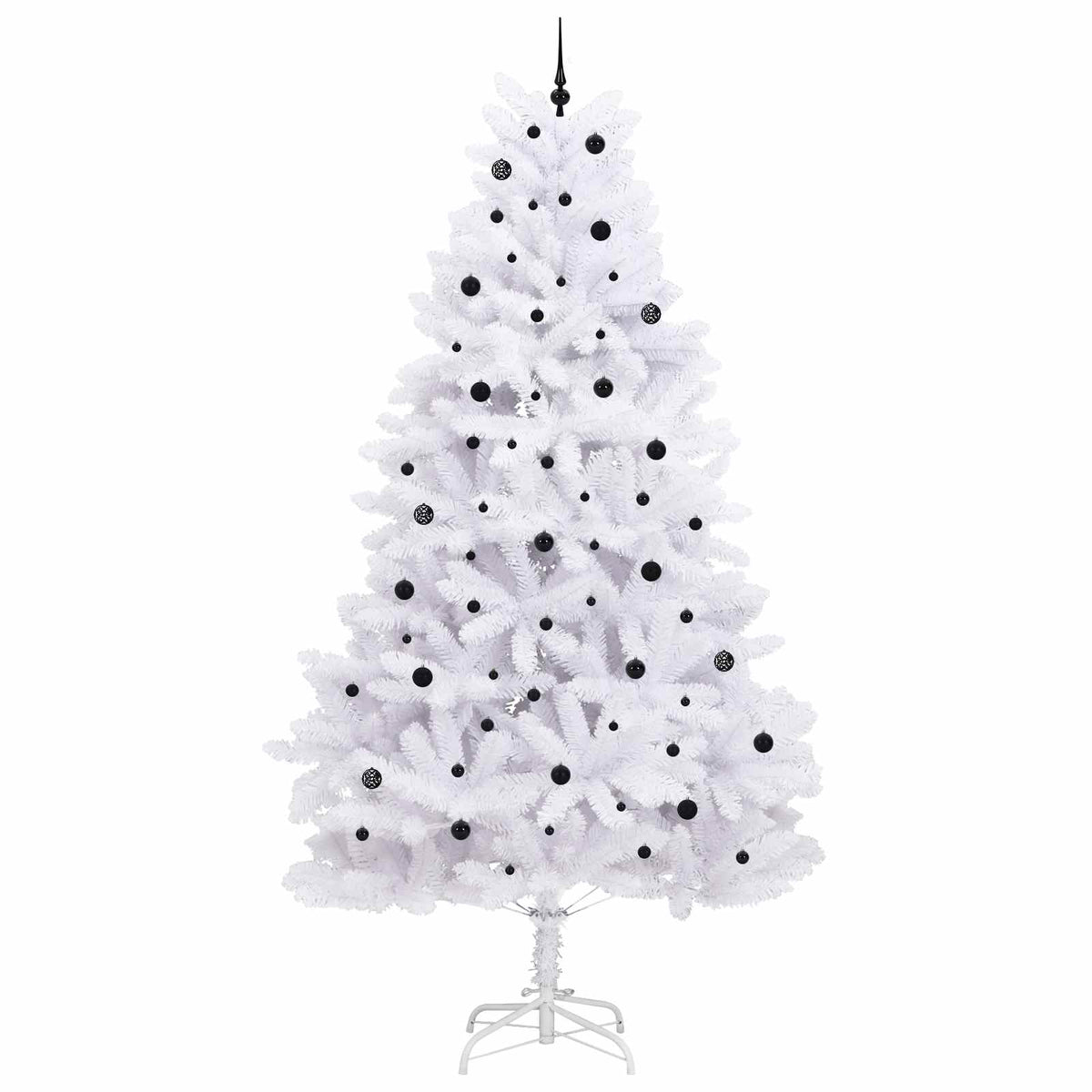 Kunstig Sammensatt Juletre Med 300 Led Hvit 300 Cm Pvc Og Stål