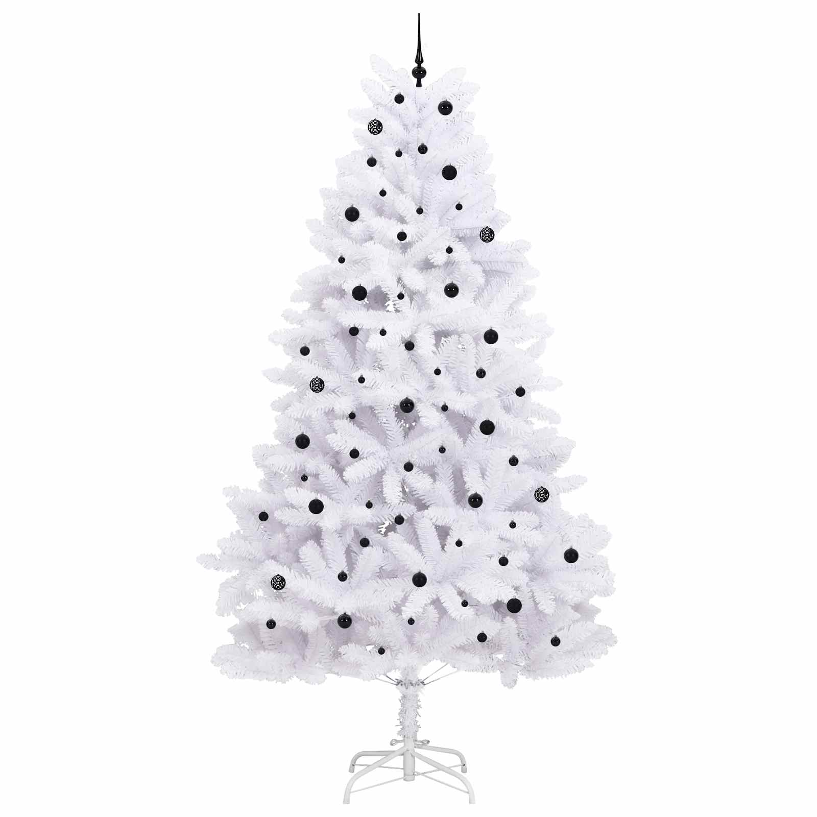 Kunstig Sammensatt Juletre Med 300 Led Hvit 300 Cm Pvc Og Stål