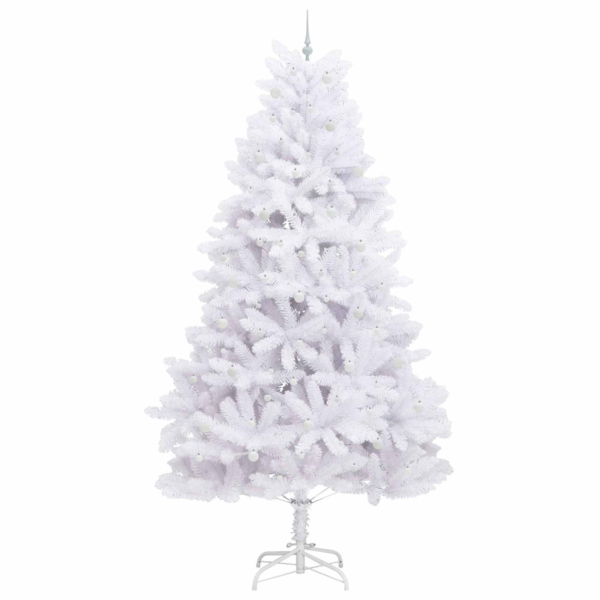 Kunstig Sammensatt Juletre Med 300 Led Hvit 300 Cm Pvc Og Stål
