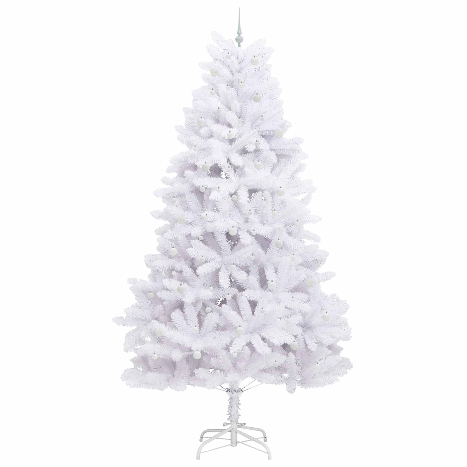 Kunstig Sammensatt Juletre Med 300 Led Hvit 300 Cm Pvc Og Stål