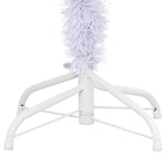 Kunstig Juletre Med 150 Led Med Stativ Hvit 120 Cm Pvc Og Stål